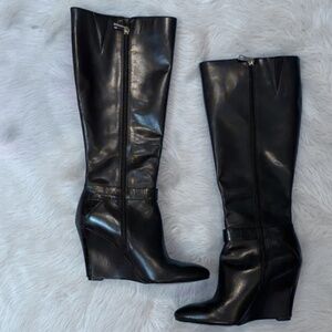 ANN TAYLOR FINLEY WEDGE BOOTS